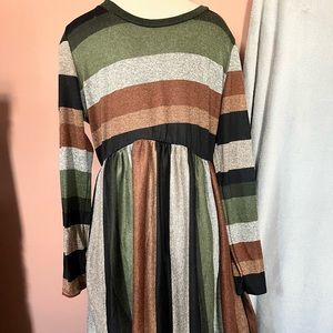 Multi-stripped cotton dress!